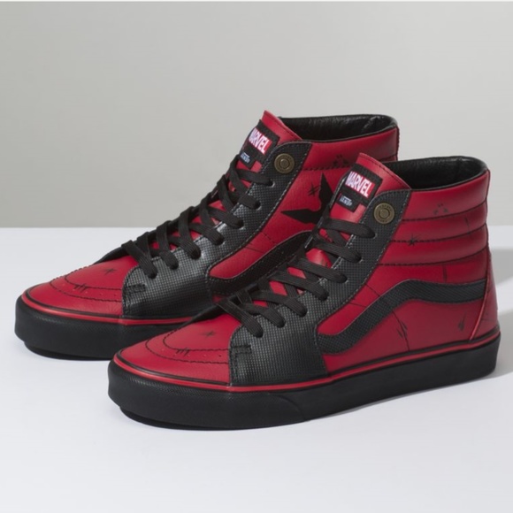 Vans Marvel Limited Edition Sk8 Hi Deadpool - Picture 3 of 7